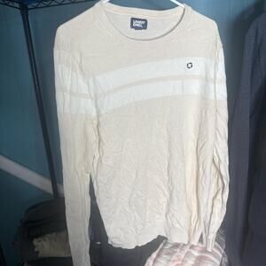 Cream long sleeve lands end
